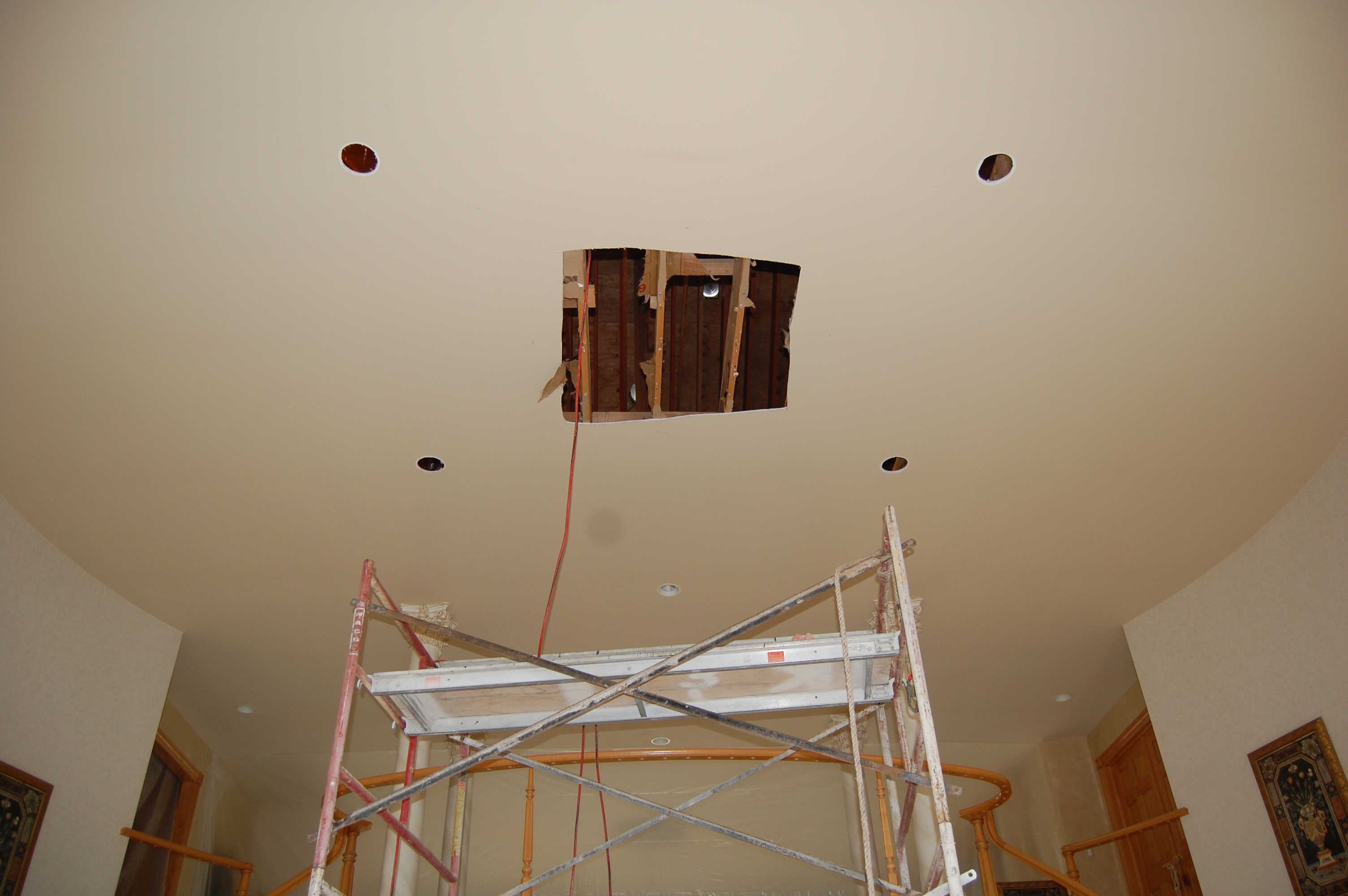 Renovation of Custom Dome Ceiling Before