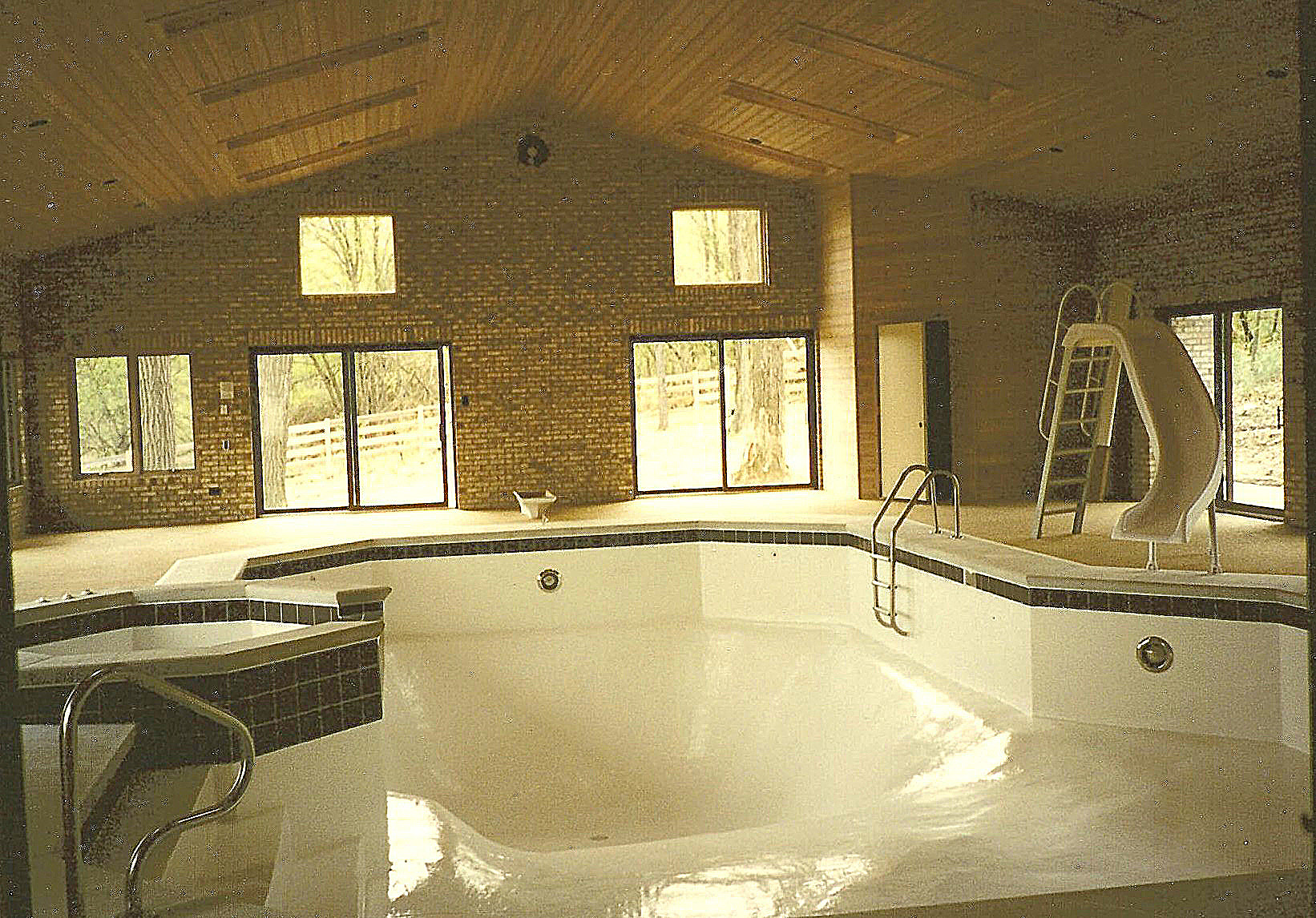 Rustic Indoor Pool House