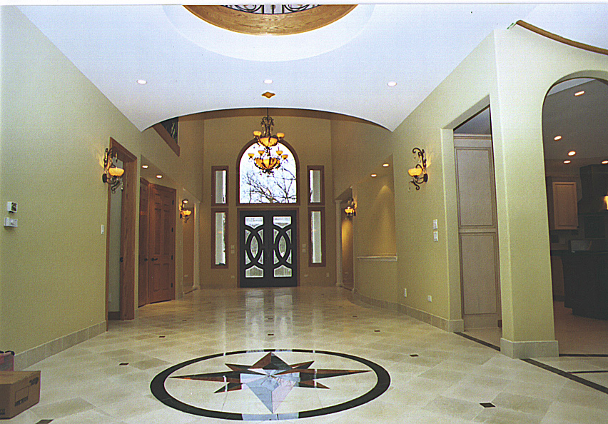 Custom Designed Grand Foyer w/ Intricate Tile Work